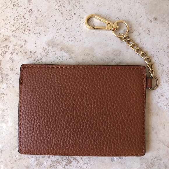 Nanette Lepore NOW Brown 2 Pockets ID Card Holder With Key Chain - Picture 3 of 14